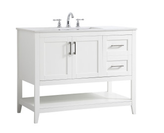 aubrey Single Bathroom Vanity (VF16042WH)
