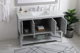 Aubrey Bathroom Vanity Set (VF16048GR-BS)