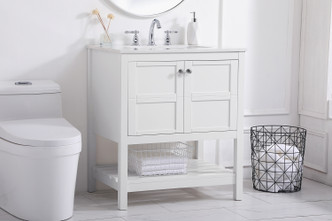 Theo Single Bathroom Vanity (VF16430WH)
