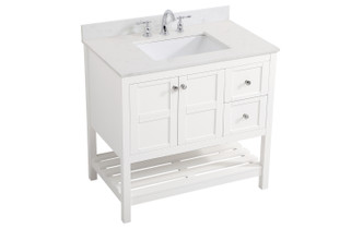 Theo Bathroom Vanity Set (VF16436WH-BS)