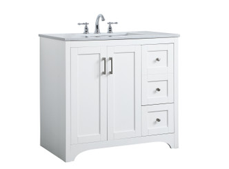 moore Single Bathroom Vanity (VF17036WH)