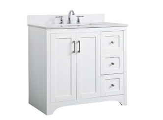 Moore Bathroom Vanity Set (VF17036WH-BS)
