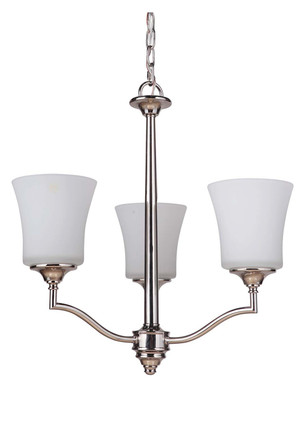 Craftmade - 41723-PLN - Three Light Chandelier - Helena - Polished Nickel