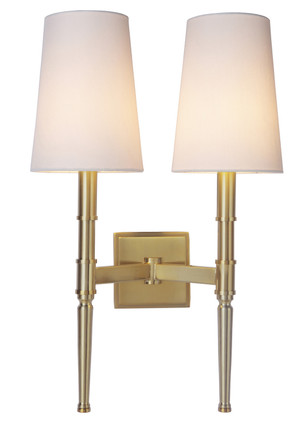 Ella Two Light Wall Sconce (44662-SB)