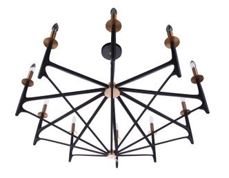 The Reserve Ten Light Chandelier (55510-FBSB)