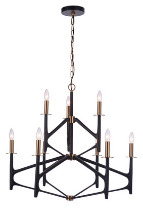 The Reserve Nine Light Chandelier (55529-FBSB)