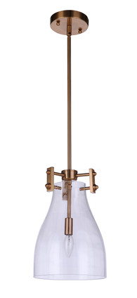 Craftmade - 55891-SB - One Light Mini Pendant - Chardonnay - Satin Brass