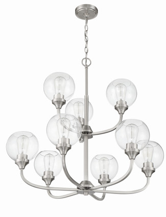 Glenda Nine Light Chandelier (56229-BNK)