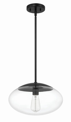 Craftmade - 56894-FB - One Light Pendant - Gaze - Flat Black