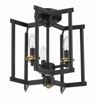 Avante Grand Three Light Convertible Semi Flush/Pendant (56953-FBSB)