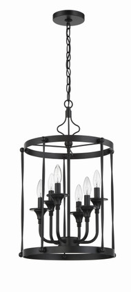 Craftmade - 57036-FB - Six Light Foyer Pendant - Jolenne - Flat Black