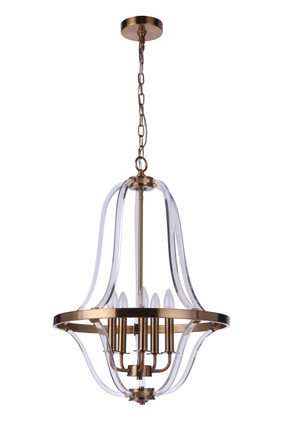 Craftmade - 57735-SB - Five Light Foyer Pendant - Graclyn - Satin Brass