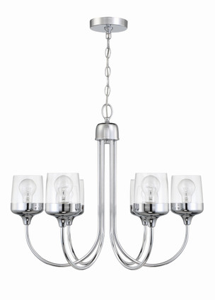Wrenn Six Light Chandelier (58126-CH)
