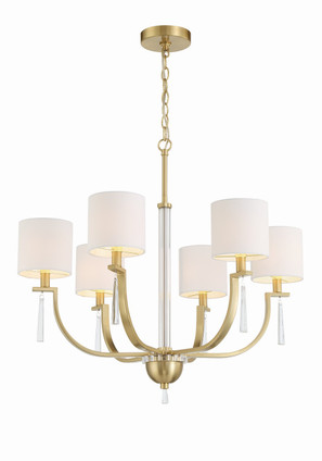 Fortuna Six Light Chandelier (58226-SB)