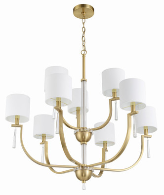 Fortuna Nine Light Chandelier (58229-SB)