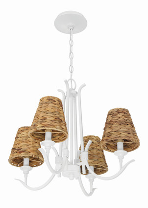 Kokomo Four Light Chandelier (58324-MWW)