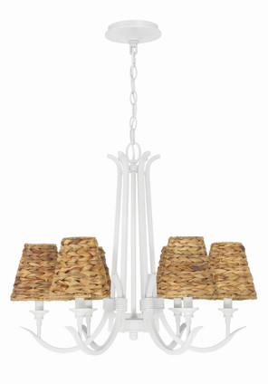Kokomo Six Light Chandelier (58326-MWW)