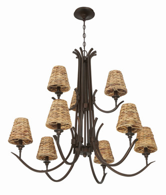 Kokomo Nine Light Chandelier (58329-ABZ)