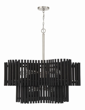 Freeform Ten Light Chandelier (58410-PLNBWN)