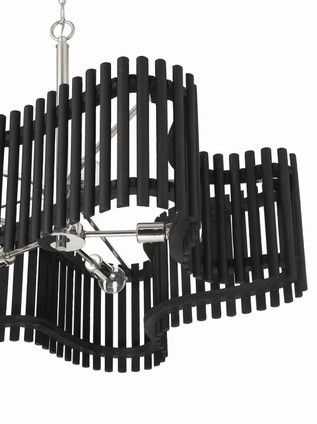 Freeform Five Light Chandelier (58426-PLNBWN)