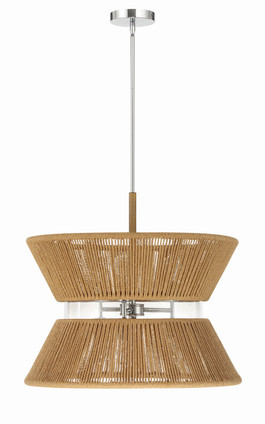 Serena Six Light Pendant (58596-CHWAL)