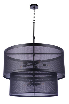 Mesh Nine Light Pendant (58999-FB)