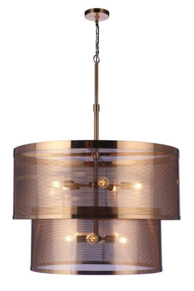 Mesh Nine Light Pendant (58999-SB)