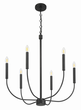 Traci Six Light Chandelier (59826-FB)