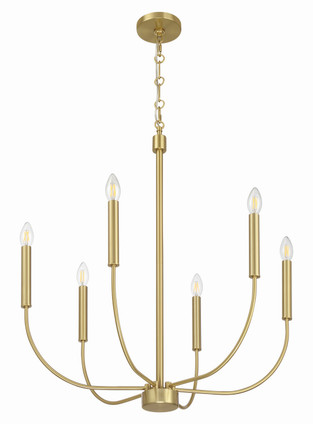 Traci Six Light Chandelier (59826-SB)