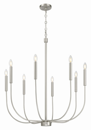 Craftmade - 59828-BNK - Eight Light Chandelier - Traci - Brushed Polished Nickel