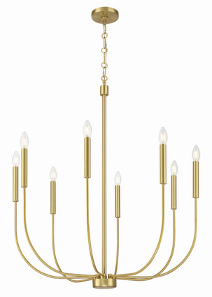 Craftmade - 59828-SB - Eight Light Chandelier - Traci - Satin Brass