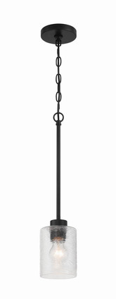 Craftmade - 60291-FB - One Light Mini Pendant - Lyndsey - Flat Black