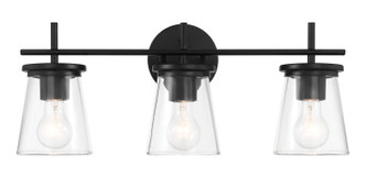 Craftmade - 60403-FB - Three Light Vanity - Connell - Flat Black