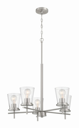 Craftmade - 60425-BNK - Five Light Chandelier - Connell - Brushed Polished Nickel