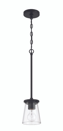 Craftmade - 60491-FB - One Light Mini Pendant - Connell - Flat Black