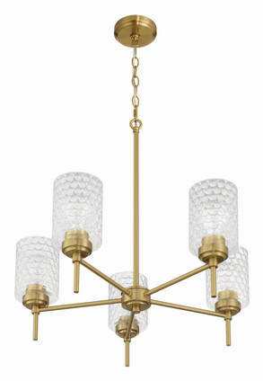 Claire Five Light Chandelier (60525-SB)