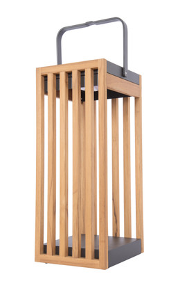 Teak LED Outdoor Rechargeable Table Lamp (86298TKTG-OTR)