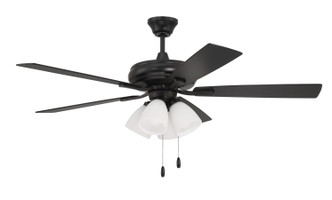 Craftmade - ECF114FB5-FBGW - 52 Ceiling Fan - Eos Frost 4 Light - Flat Black