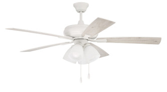 Craftmade - ECF114W5-WWOK - 52 Ceiling Fan - Eos Frost 4 Light - White