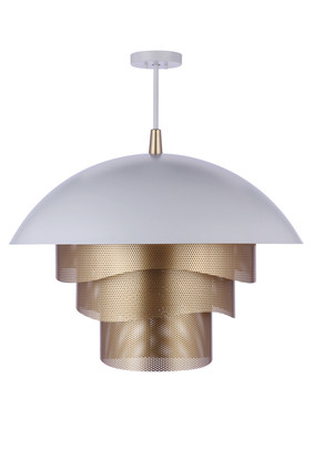 Sculptural Statement Pendants LED Pendant (P1011MWWMG-LED)