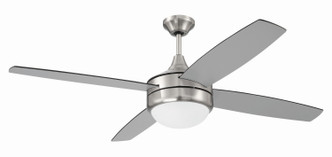 Craftmade - PHZ52BNK4-BNGW - 52 Ceiling Fan - Phaze II 4- Blade - Brushed Polished Nickel