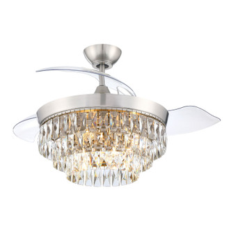 Sofia 42 Hidden Blades 42" Ceiling Fan (SOF42BNK3)