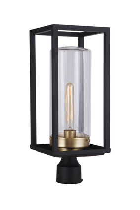 Craftmade - ZA4825-MNSB - One Light Outdoor Post Mount - Neo - Midnight / Satin Brass