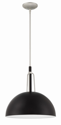 Craftmade - ZA4921-MNSA - One Light Outdoor Pendant - Kahn - Midnight/Satin Aluminum