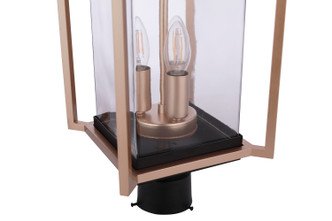 Metalwork Three Light Outdoor Post Mount (ZA6515-MNSB)