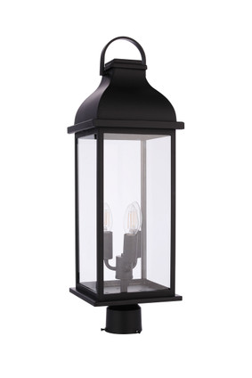 Craftmade - ZA7225-MN - Three Light Outdoor Post Mount - Bent Tree - Midnight