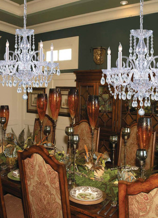 Traditional Crystal Five Light Chandelier (1005-CH-CL-MWP)