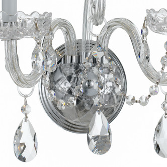 Traditional Crystal Two Light Wall Sconce (1032-CH-CL-S)