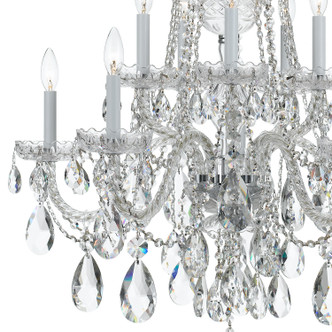 Traditional Crystal Ten Light Chandelier (1110-CH-CL-S)