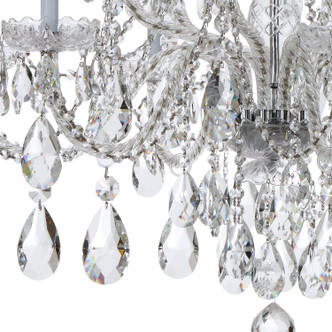 Traditional Crystal 12 Light Chandelier (1112-CH-CL-SAQ)